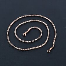 Collar de cadena de langosta de cobre puro hecho a mano de alta calidad joyería cadena 18" N-030 segunda mano  Embacar hacia Argentina
