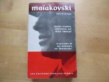 Maïakovski prose elsa d'occasion  Einville-au-Jard