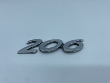 Logo Peugeot 206 Emblema Friso Armas Adhesivo- Solamente Letras 206 Placa comprar usado  Enviando para Brazil