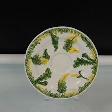 Used, Vintage Italian Saucer Green Garden Ferns Flower Bud Cottagecore Replacements for sale  Shipping to South Africa