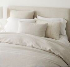 West Elm 100% Linen King / California King Duvet Cover 92"x108" Natural Beige for sale  Shipping to South Africa