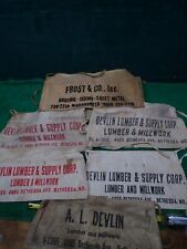 6pc 1950 Devlin Lumber Bethesda Md Frost Roof Co Wapakoneta OH Hardware Aprons for sale  Shipping to South Africa