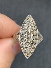 Silver Art Deco Design Large Ring, 925 for sale  Shipping to South Africa