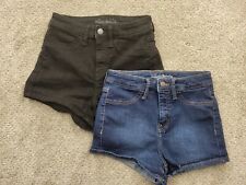 Shorts jeans Wild Fable meninas juniores tamanho 2/26R azul preto  comprar usado  Enviando para Brazil