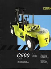 Used, Fork Lift Truck Brochure - Clark - C500 Y 180/350 - 1990 (LT532) for sale  Shipping to South Africa