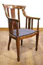 Antique inlaid mahogany bow back armchair - desk chair - reading chair for sale  Shipping to South Africa