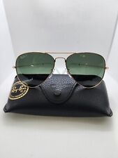 Used, Ray-Ban 58mm Aviator Classic Gold Sunglasses - Green Glass Polarized for sale  Shipping to South Africa