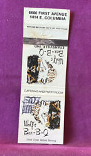 Matchbook cover wolf for sale  North Hampton