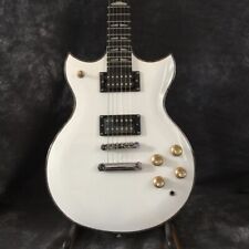 Guitarra elétrica personalizada de fábrica 6 cordas acabamento branco brilhante cromada hardware comprar usado  Enviando para Brazil