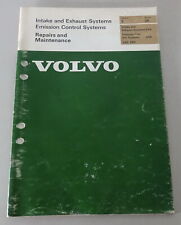 Taller Manual Volvo 240, 260 Sistemas de Admisión y Escape/Control de Emisiones  ́75 segunda mano  Embacar hacia Argentina