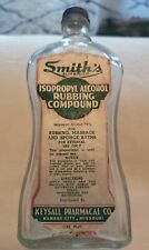 Botella acanalada de compuesto de alcohol para frotar vintage SMITH'S SUPERIOR con tapa 1 pinta segunda mano  Embacar hacia Argentina
