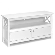 44" Wooden Storage Cabinet Tv Stand-White HW66081WH for sale  Shipping to South Africa