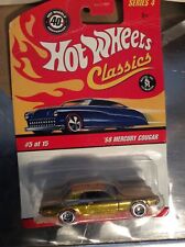  Hot Wheels Classics 1968 mercury cougar 68 2014 gold chrome finish 7/25 for sale  Shipping to Canada