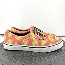 Vans Hombre 44 Talla 10.5 Tenis Rojo Taco Estampado de Lona Zapatos Bajos Para Mujer Talla 12 segunda mano  Embacar hacia Argentina