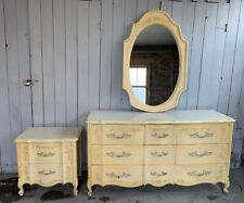 Used, Henry Link French Provincial dresser w/mirror, night table, desk with hutch for sale  Naperville