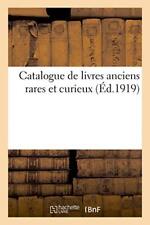 Catalogue livres anciens d'occasion  Expédié en Belgium