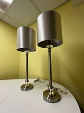 set 2 silver table lamps for sale  Calumet City