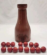 Used, LEATHER BILLIARD "BULL DOG BRAND"  SHAKER BOTTLE  TALLY SHAKE BALLS BRUNSWICK for sale  Shipping to South Africa