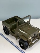 Vintage Tonka Pressed Metal Army Military Green G-452-8 Jeep Truck 1970’s  for sale  Shipping to South Africa