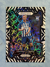 2023-24 Prizm Premier League Jan Paul van Hecke RC Zebra Prizm 13/15 NMT+ DEBIUTANT na sprzedaż  Wysyłka do Poland