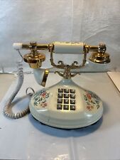 Teléfono fijo floral de colección años 70 Empress teléfono fijo teléfono telecomunicaciones estadounidenses segunda mano  Embacar hacia Argentina