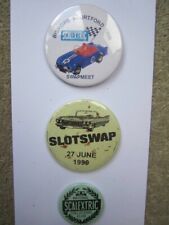 Three scalextric badges for sale  LONDON