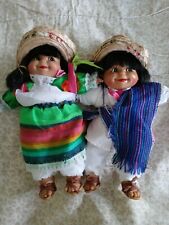 Par de muñecas Munecas Mexicanas con trajes coloridos. 18"." segunda mano  Embacar hacia Argentina