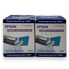 Papel fotográfico premium Epson Stylus 4" x 26' - SO41302 - Lote de 2 comprar usado  Enviando para Brazil
