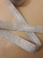 Fita de glitter metálica Chanel L 92cm W 2cm autêntica usada uma vez presente faça você mesmo comprar usado  Enviando para Brazil