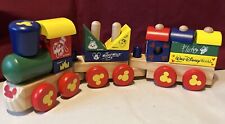 Melissa & Doug Disney Wooden Blocks Stacking Train Set Length 17”, used for sale  Shipping to South Africa