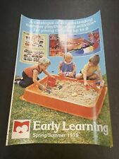Early Learning Centre Toys Catalogue Vintage Spring / Summer 1979 Poster ELC segunda mano  Embacar hacia Mexico
