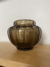 Smoked glass vase d'occasion  Expédié en Belgium