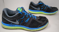 Zapatos para correr Nike Dual Fusion de parte superior baja 599513-003 negros azules para hombre talla 10 segunda mano  Embacar hacia Mexico