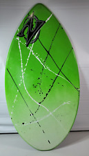 Zap 35"" x 18"" tabla descremada skimboard pintura verde salpicadura logotipo salpicadero segunda mano  Embacar hacia Mexico