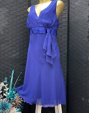 Usado, Debenhams royal blue chiffon  flared evening cocktail party dress size 18 comprar usado  Enviando para Brazil