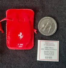 2001 Michael Schumacher World Cup Enzo Ferrari Titanium Coin of an F2001 for sale  Shipping to South Africa