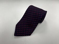 Corbata de cuello de seda geométrica Turnbull & Asser para hombre azul marino y rojo X $395 segunda mano  Embacar hacia Argentina