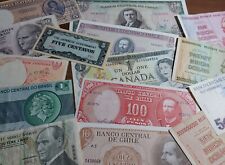  Lote de 15 diferentes billetes de papel moneda extranjero moneda mundial  segunda mano  Embacar hacia Argentina