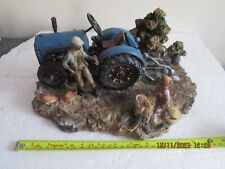 Ploughing tractor diorama for sale  POOLE