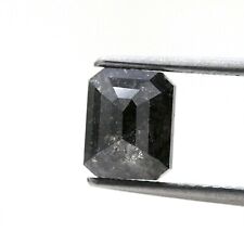 Grande Decorato Diamante Naturale 2.29ct Galaxy Grigio Luccicante Smeraldo Passo comprar usado  Enviando para Brazil