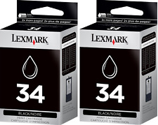 Novos cartuchos de tinta genuínos Lexmark 34 2PK X Series X5450 X5250 P Series P4350 comprar usado  Enviando para Brazil