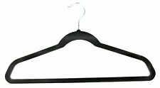 Non Slip Premium Velvet Hangers Black for Flocked Suit Shirt and Pants 50 Pack for sale  Shipping to South Africa