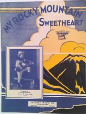 Usado, Canção de 1932 "My Rocky Mountain Sweetheart" por Cliff Carlisle ou W.R. Calaway comprar usado  Enviando para Brazil