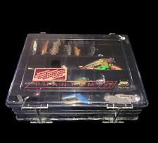 Vintage Plano Phantom III DOUBLE SIDED TACKLE BOX Filled W/ Vintage Lures , used for sale  Shipping to South Africa