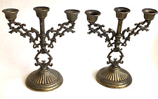 Brass triple candle for sale  Denver