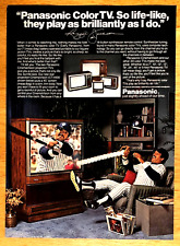 PANASONIC CINEMAVISION PROJECTION TV—REGGIE JACKSON—VINTAGE 1980 MAGAZINE AD for sale  Shipping to South Africa
