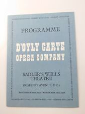 Oyly carte opera for sale  MANCHESTER