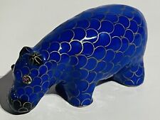 Cloisonné hippopotamus amethy for sale  Pen Argyl