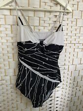 Badeanzug schwarz weiß gebraucht kaufen  Bornhöved