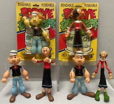 Lote de 5 bonecos colecionáveis dobráveis Popeye & Olive Oyl por NJ Croce 7" comprar usado  Enviando para Brazil